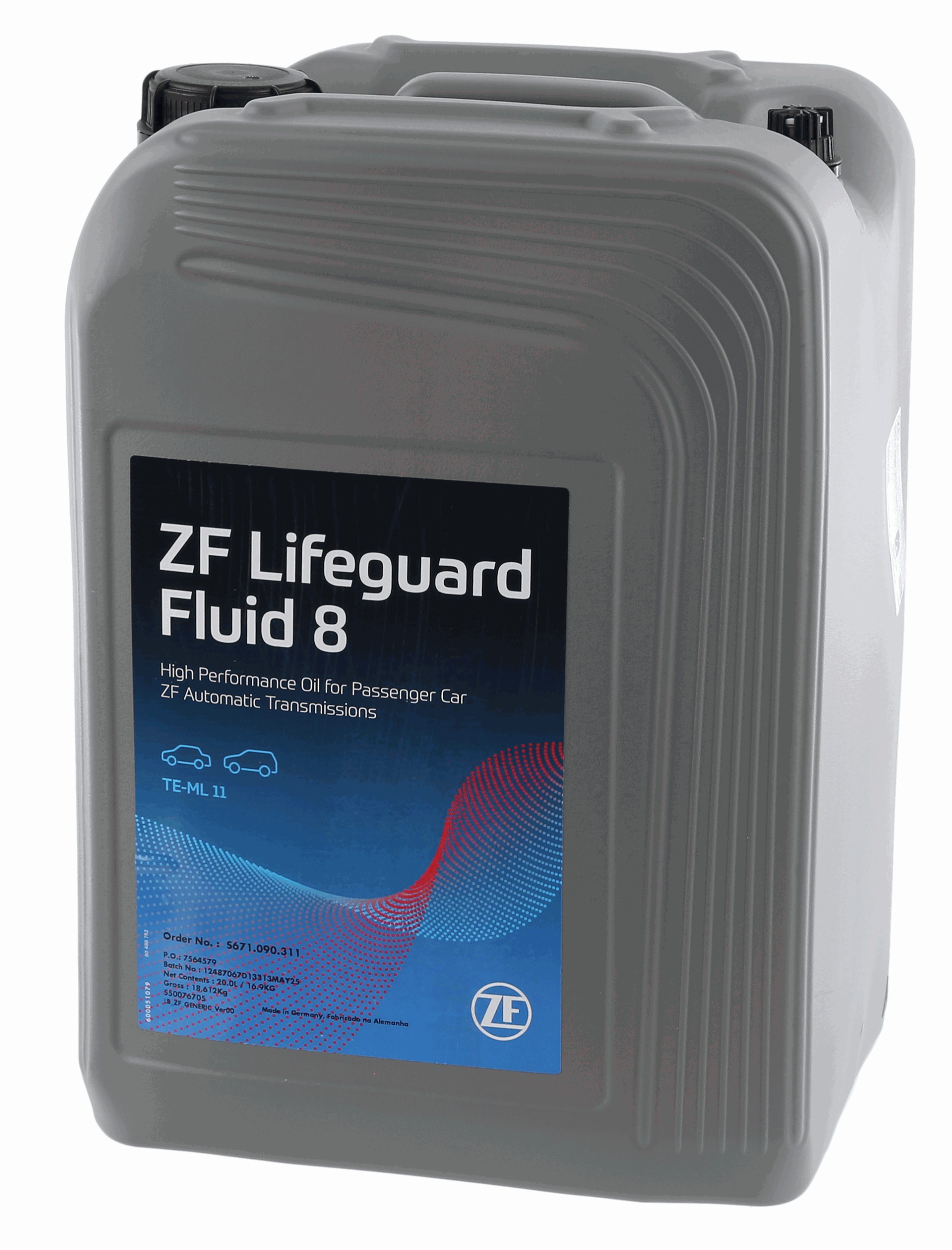 Олива трансмісійна ZF LIFEGUARDFLUID 8 20л