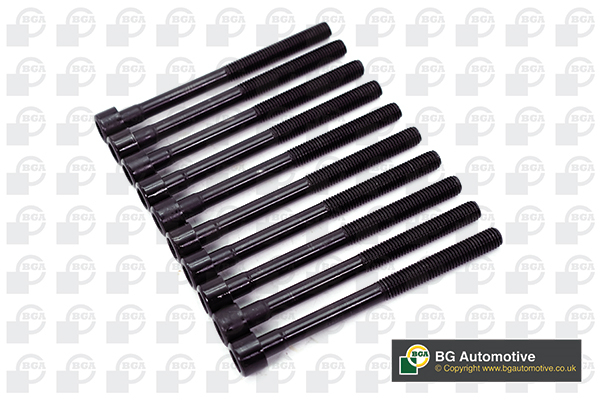 Комплект болтів з шестигранною головкою з чорного металу