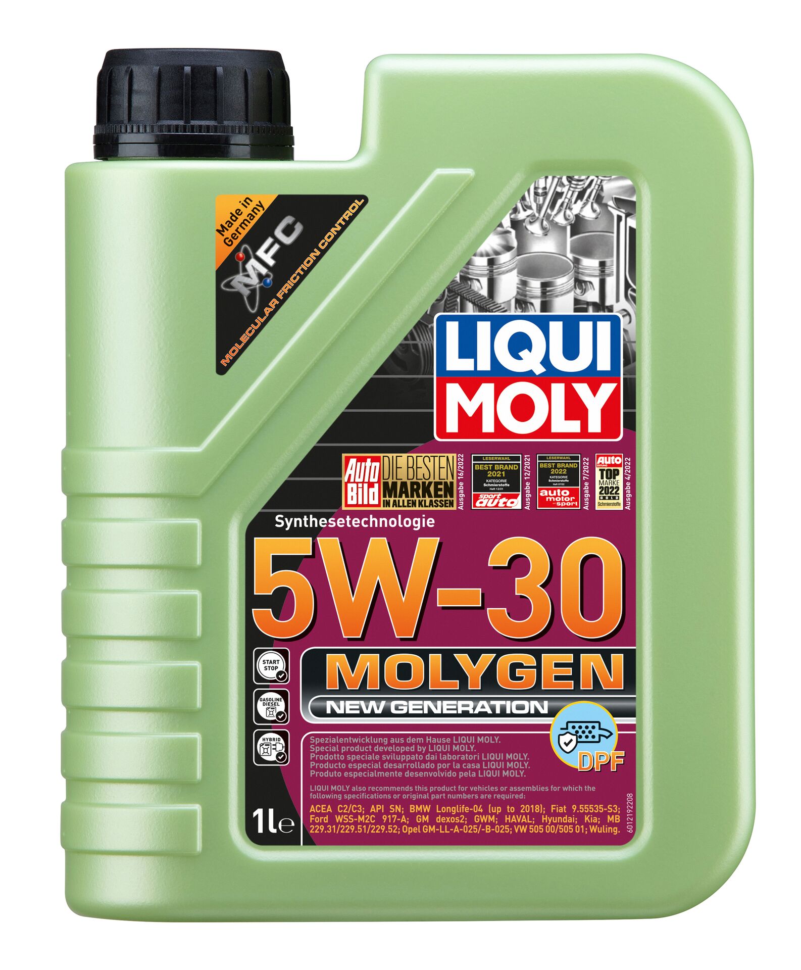 Олива моторна Molygen New Generation DPF 5W-30 1л