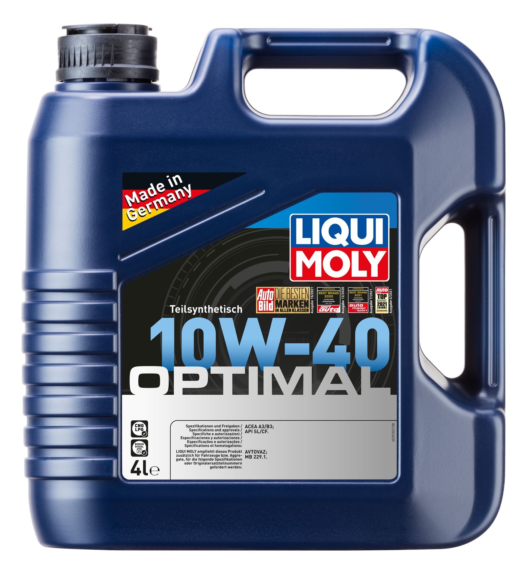Олива моторна Optimal 10W-40 4л